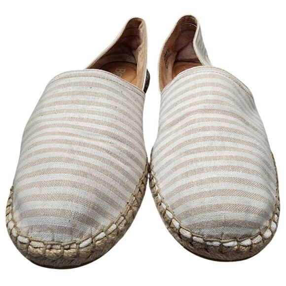 Born Striped Canvas Espadrille Flats, Women's 11 - Picture 2 of 7